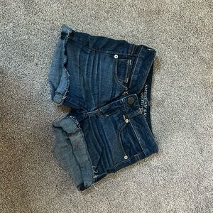 American Eagle jean shorts color dark blue size 28